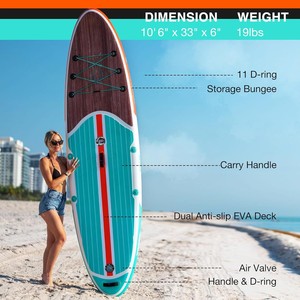 กระดานพายแบบยืนสามครีบสำหรับผู้ใช้ขั้นสูงกำหนดโลโก้ได้เองแฟชั่นแบบส่วนตัว - Product Image 6