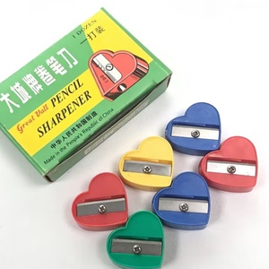 Sacapuntas Manual con Forma de Corazón, Bonito y Económico, de Buena Calidad y Precio Competitivo, para Estudiantes, Material Escolar Kawaii para Niños - Product Image 5