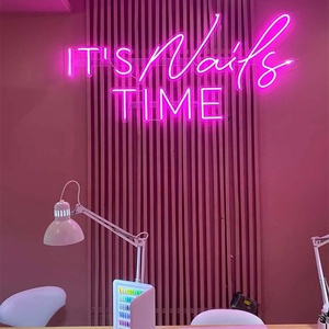 Dropshipping Tùy Chỉnh <span class=keywords><strong>Led</strong></span> Neon Dấu Hiệu Salon Móng Tay Cửa Hàng Cửa Hàng Kinh Doanh Logo Neon Ánh Sáng Dấu Hiệu Cho Quảng Cáo - Product Image 2