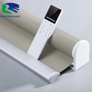 Kích thước tùy chỉnh khách sạn trong nhà rèm cuốn cơ giới màn Zebra <span class=keywords><strong>Shade</strong></span> rèm cửa điều khiển từ xa điện ngang rèm cửa - Product Image 4