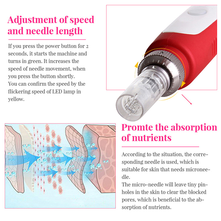Professional Micro Needling Derma Pen And Electric Derma Pen Needle Cartridge for Skin Tighten