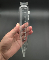 Tube à centrifuger gradué en verre borosilicate Cenlee 100 ml à fond conique pour usage pétrolier et de laboratoire