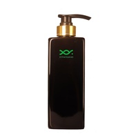 Xypackaging 500ml 16oz Noir Vide PET PCR Plastique Liquide Savon Pompe Lotion Bouteille avec Sérigraphie pour Literie Oreiller Utilisation