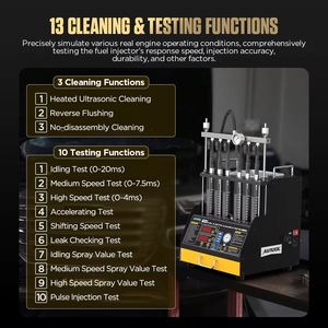 AUTOOL CT450 28 kHz GDI FSI EFI System Machine de nettoyage et de test automatique des injecteurs de carburant - Nettoyage des injecteurs d'<span class=keywords><strong>essence</strong></span> - Product Image 3