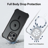 Coque Magnétique Translucide Mate Antichoc de Qualité Supérieure pour iPhone 17 16 15 14 13 12 Pro Max – Design Sportif – Prix Usine – Protection Anti-Chute