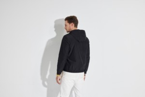 Manufacturer Custom Logo Reversible Sports Gym Trucker Anorak Hooded Zip Through Rain <strong>Cagoule</strong> Running Windbreaker Jacket <strong>Men</strong> - Product Image 3