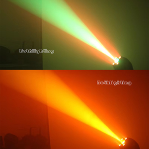 Projecteur LED mobile 100W SPOT 4X10W WASH avec mise au point motorisée, écran OLED, DMX 512 pour éclairage de scène, <span class=keywords><strong>mariage</strong></span>, <span class=keywords><strong>DJ</strong></span>, fête - Product Image 5