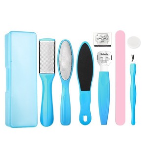 8-in-1 Pedicure Tool <b>Set</b>: Foot file, foot scrubber, foot mill, foot file, callus remover, foot brush - Product Image 1