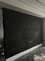 Faux poids lumineux artificiel en PU de luxe, pierre en ardoise, un panneau, une pierre murale, panneau d'élévation murale