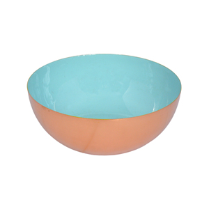 Fruits Bowl with Inside Enamel Finishing Iron Metal with Polished Decor for Dining and <b>Table</b> Decor - Product Image 1