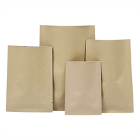 Sac d'emballage alimentaire en papier kraft brun à faible prix et livraison rapide, sac plat VMPET pour l'emballage alimentaire