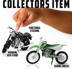 <strong>Welly</strong> <strong>Die</strong> <strong>Cast</strong> Motorcycle Black Kawasaki 2017 Z1000R 1 18 Scale Modern Collectible Model Dirt Bike for Kids - Product Image 4