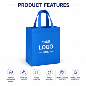 Wholesale Portable Reusable Eco Tote Non-Woven Shopping <b>Bags</b> Custom Printing Logo Fabric Shopping Non Woven <b>Bag</b> - Product Image 4