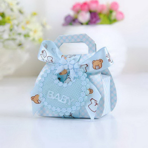 Cajas de <span class=keywords><strong>Regalo</strong></span> de Papel con Forma de Oso para Bodas, Bautizos, Baby Showers, Cajas de Dulces Delicadas, Etiquetas para Baberos, Cintas, Laminación Mate - Product Image 2