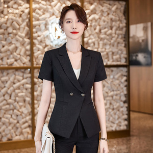 Tenue professionnelle d'été 2023 : Costume à manches courtes, Vêtements de cérémonie, Idéal pour les bijouteries, la vente immobilière, la réception hôtelière - Product Image 3