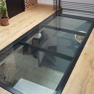 Tragaluz Automático con Marco de Aluminio y Cristal Laminado Templado para Techo, Ventana Caminable para Iluminación de Patios y Sótanos de Villas - Product Image 3