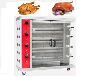 Equipo de Cocina de Acero Inoxidable de Calidad, Asador Vertical a Gas para Pollos con <span class=keywords><strong>Horno</strong></span> Rotatorio de 6 Niveles - Product Image 2