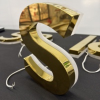 Enseigne lumineuse LED 3D personnalisée pour extérieur, lettres rétroéclairées, signalétique lumineuse pour devanture de magasin