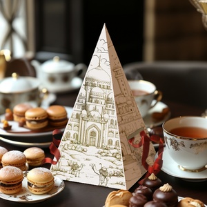 Caja Piramidal de Lujo Personalizada Sunshine para Panadería, Empaque Apilable para Llevar, Caja de Alimentos, Caja Piramidal para Aperitivos - Product Image 3