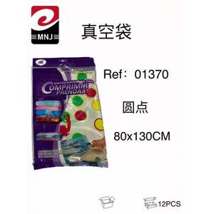 Sac de rangement sous vide Mnj 80x130cm, motif à pois, pour la compression des vêtements - Product Image 3
