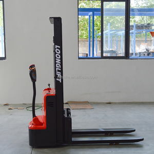 Walkie Electric Pallet Stacker 1500kg 1600kg Capacity Hand Operated Battery Powered Warehouse <b>Material</b> <b>Handling</b> Equipment - Product Image 4
