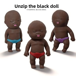 Nueva Muñeca Momoko Negra, Juguete Antiestrés, Juguete Viral Popular en Línea, Material de Goma, para Mayores de 14 Años - Product Image 1