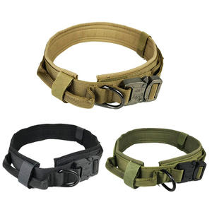 Langlebiges Outdoor-Taktisches Hundehalsband für Große Hunde Explosionsgeschütztes Punch-Halsband mit Verstärkter Hundeleine Haustier-Reisetasche - Product Image 4