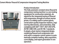 Machine d'essai automatique de flexion et de compression 300kn/machine d'essai de flexion et de compression de ciment