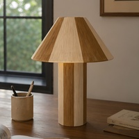 Lampe de table LED à lumière douce en corde de coton tressée à la main avec corps en fer, style Wabi-sabi, pour salon, chambre, bureau, maison d'hôtes