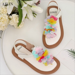 Sandales plates d'été personnalisées avec logo, à nœud, pour filles, taille 23-36 - Product Image 2