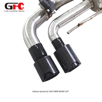 Système d'échappement GFC personnalisé pour BMW M340i G20 3.0T 2025, embouts quadruples Valvetronic pour tuyau d'échappement en acier inoxydable poli miroir