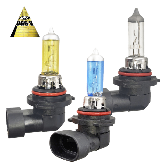 9005 HB3 Warm White Color 100W Halogen Lamp UGGV Factory 12V PVB 360 Beam Angle Car Headlamps