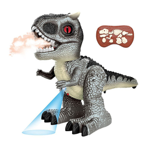 <span class=keywords><strong>Robot</strong></span> <span class=keywords><strong>dinosaure</strong></span> télécommandé marchant et pulvérisant, 2.4G 8 canaux, jouet RC avec lumières colorées, son et fumée - Product Image 1