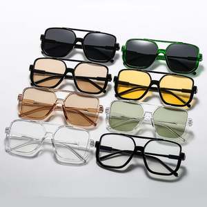 Gafas de Sol de Piloto con Logotipo Personalizado, Diseño Vintage 2025, Doble Puente, Protección UV400, Montura Grande de PC, para Hombre y Mujer - Product Image 4