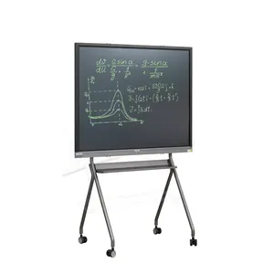 Papan tulis dinding layar LCD 65 inci, papan tulis pengajaran cerdas layar sentuh untuk mengajar