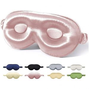 Masque pour les yeux en soie de mûrier 100% pure 16/19/22 mm, impression de logo personnalisée par transfert thermique, design 3D, bienfaits pour la peau, quatre saisons - Product Image 1