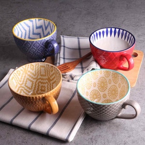 Tazza da Dessert in ceramica di alta qualità tazza da colazione con personalità creativa in ceramica tazza da Dessert dipinta a mano carina - Product Image 2