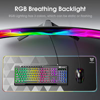 Clavier de jeu filaire RGB ONIKUMA G32, anti-ghosting sur toutes les touches, touches mates, rétroéclairage USB, pour PC, ordinateur portable, joueur