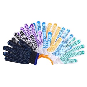 Guanti da <span class=keywords><strong>Lavoro</strong></span> in Cotone a Prezzo all'Ingrosso, Guanti Industriali/da Costruzione e da Giardinaggio con Puntini, Guanti da <span class=keywords><strong>Lavoro</strong></span> in Cotone Lavorato a Maglia - Product Image 2