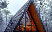 Immeuble d'habitation moderne de luxe en acier triangulaire - Imperméable et durable, adapté aux salons et aux cours