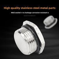 Bouchon hexagonal en acier inoxydable SS304, étanche, fileté, pour trou de vis de bouchon d'arrêt d'huile hydraulique, vente en gros pour boîtier