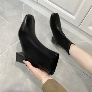 Stivali da <span class=keywords><strong>Donna</strong></span> in Pelle alla Moda, Comodi e Leggeri, Stivali con Tacco Alto in Morbida Pelle - Product Image 5
