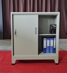 Office File Metal School Storage Cabinet Metal Filing Locker Cabinet Vented 2 Sliding Door Steel Filing Cabinet Price with Feet