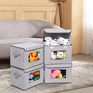 Raytop Organisateur de placard pliable pour enfants avec couvercle bacs de rangement pliables fonctionnels et sac organisateur de jouets - Product Image 5