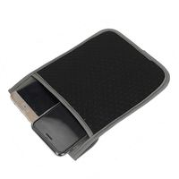 Sac à bandoulière unisexe avec fermeture éclair Pochette pour téléphone portable Fenêtre transparente Passeport de voyage Porte-carte d'identité Motif de bonbons Sac à utiliser les clés