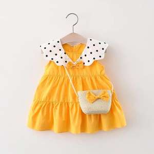 En gros Version coréenne été sans manches à pois robe pour filles nouveau élégant une pièce enfant en bas âge vêtements livraison directe 1027 - Product Image 4