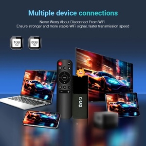 Tvr3 băng tần kép Wifi TV Stick hộp <span class=keywords><strong>1GB</strong></span> RAM 8GB <span class=keywords><strong>Rom</strong></span> <span class=keywords><strong>Android</strong></span> 13 Quad <span class=keywords><strong>Core</strong></span> Bộ vi xử lý 4K siêu HD Video Player Set Top Box - Product Image 2