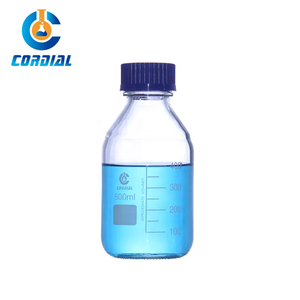 CORDIAL 25-2000ml Klare Glasreagenzflasche mit Blauem GL45 Gewindeverschluss für Laborlagerung - Product Image 5