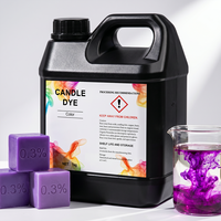 Colorant liquide pour bougies 1 kg, aromathérapie, haute concentration, en vrac, pour bougies en cire de soja, cire d'abeille et autres cires végétales, sûr et naturel