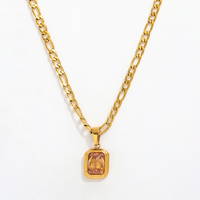 Collier pendentif caméra espion écologique en cuivre plaqué or poli miroir unisexe pour anniversaire, prêt à l'emploi pour les startups